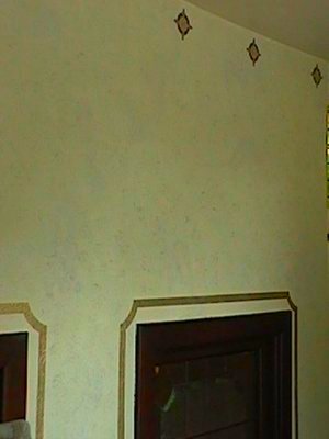Two color cloth distress at United Methodist Church-Plymouth